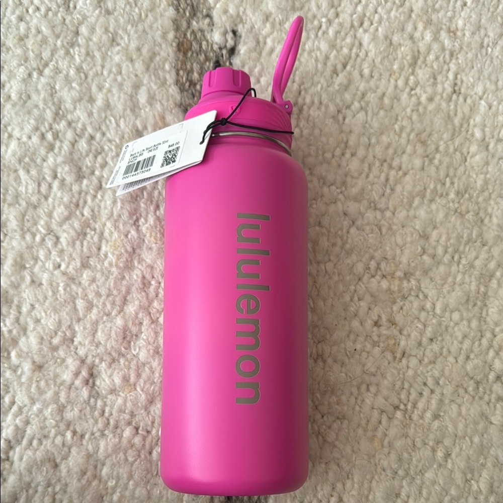 NWT Lululemon Pink Water Bottle